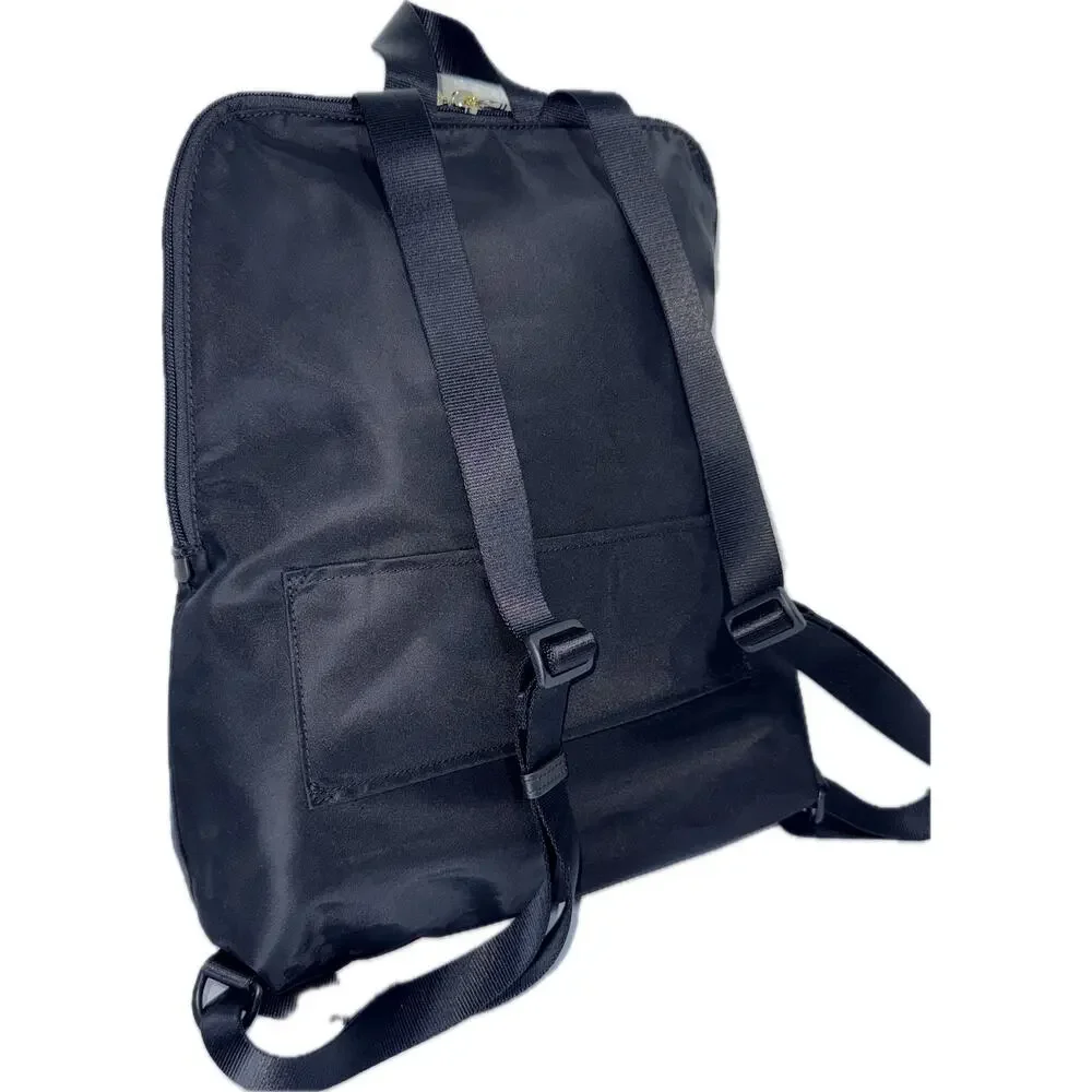 TUMI Voyager Nylon Backpack Lightweight Fold Away Just in Case Tavel Bag Black